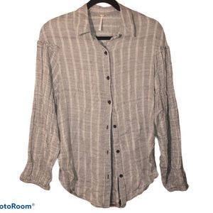 Free People | Drop Shoulder Button Down Blouse